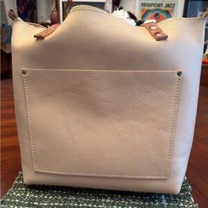 Moonflower Medium Zipper Tote Bag Portland Leather Goods